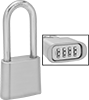 Weather-Resistant Extra-Clearance Resettable Combination Padlocks