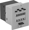 Panel-Mount Electrically Actuated Counters with Output Relay