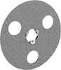 See-Through Arbor-Mount Sanding Discs for Stainless Steel and Hard Metals