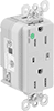 Interference-Limiting Surge-Suppressing Straight-Blade Receptacles