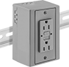 GFCI DIN-Rail Mount Straight-Blade Receptacles