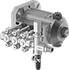High-Pressure Constant-Flow-Rate Pumps without Motor for Pressure Washing